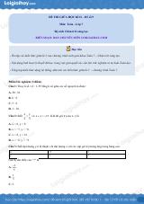 Đề thi giữa kì 2 Toán 7 Chân trời sáng tạo - Đề số 9